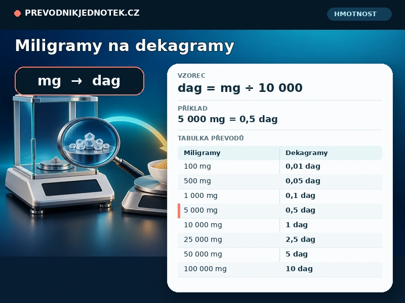 Miligramy na dekagramy
